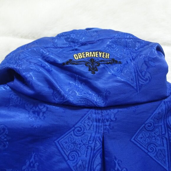 Obermeyer Women's Ski Jacket VTG 90s Size 10 Blue Full Zip Snow Du Point Thermo - Picture 7 of 10